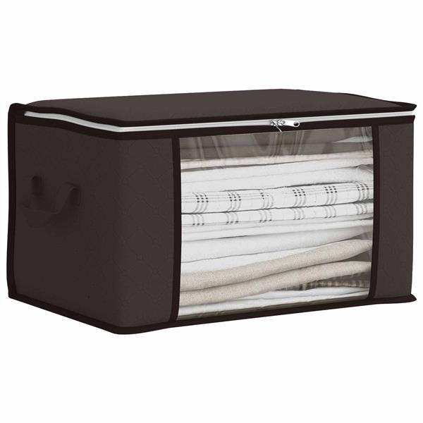 Grote foto vidaxl opbergdoos met transparante zijraam 6 pcs antracietkleurig doe het zelf en verbouw materialen en producten