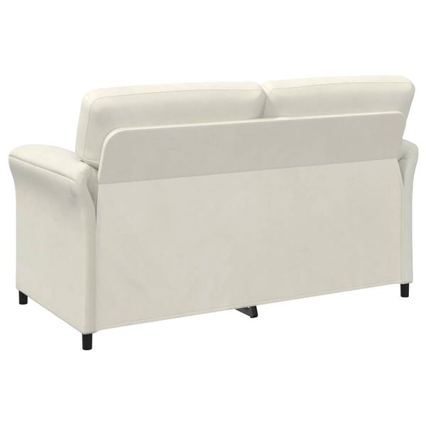 Grote foto vidaxl 2 zits sofa cr mekleurig 158 x 83 x 95 cm fluweel huis en inrichting bankstellen
