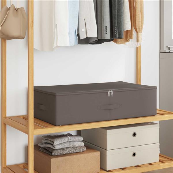 Grote foto vidaxl opbergbox 24 pcs grijs 70 x 40 x 18 cm nonwoven stof doe het zelf en verbouw materialen en producten