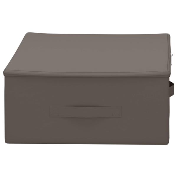 Grote foto vidaxl opbergbox 24 pcs grijs 70 x 40 x 18 cm nonwoven stof doe het zelf en verbouw materialen en producten