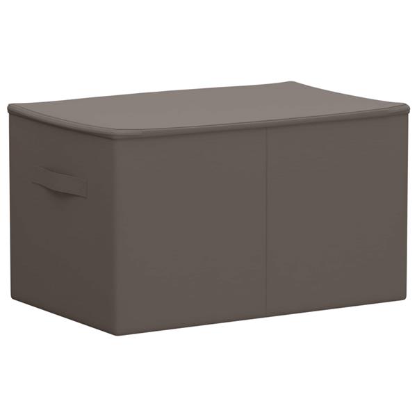 Grote foto vidaxl opbergbox 2 pcs grijs 60 x 43 x 35 cm nonwoven stof doe het zelf en verbouw materialen en producten