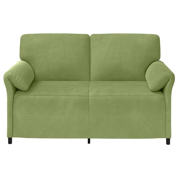 Grote foto vidaxl 2 zits sofa lichtgroen 158 x 83 x 95 cm fluweel huis en inrichting bankstellen