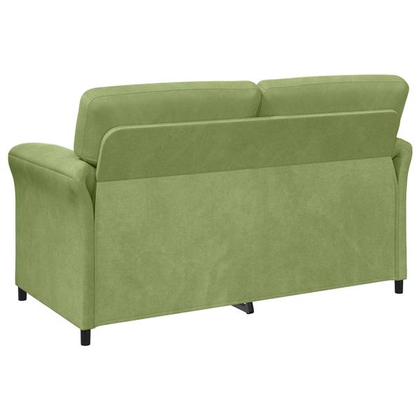 Grote foto vidaxl 2 zits sofa lichtgroen 158 x 83 x 95 cm fluweel huis en inrichting bankstellen