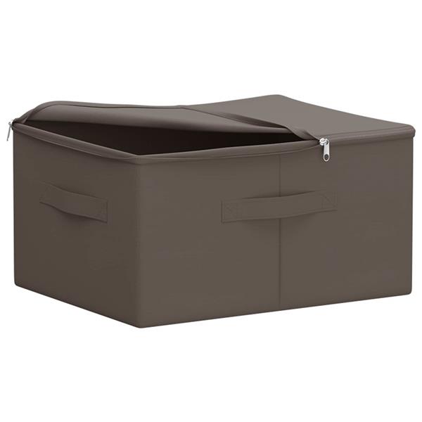 Grote foto vidaxl opbergbox 24 pcs grijs 50 x 30 x 25 cm nonwoven stof doe het zelf en verbouw materialen en producten