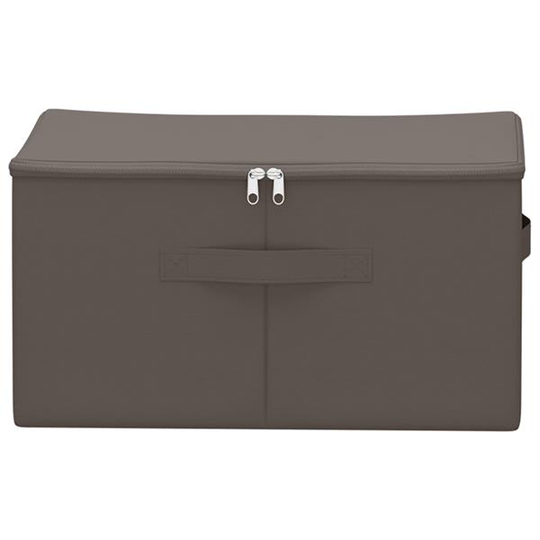 Grote foto vidaxl opbergbox 6 pcs grijs 50 x 30 x 25 cm nonwoven stof doe het zelf en verbouw materialen en producten