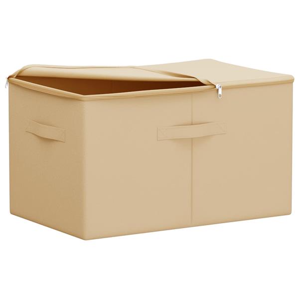 Grote foto vidaxl opbergbox 24 pcs cr mekleurig 60 x 43 x 35 cm nonwoven stof doe het zelf en verbouw materialen en producten