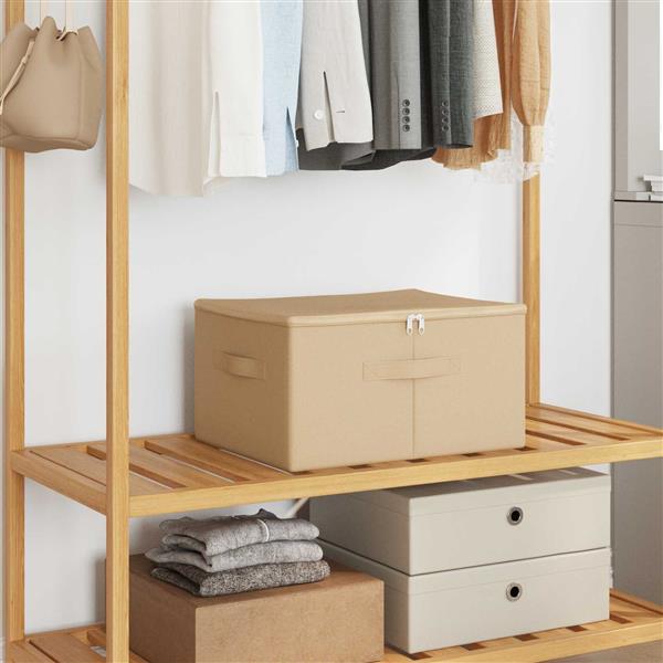 Grote foto vidaxl opbergbox 6 pcs cr mekleurig 50 x 30 x 25 cm nonwoven stof doe het zelf en verbouw materialen en producten