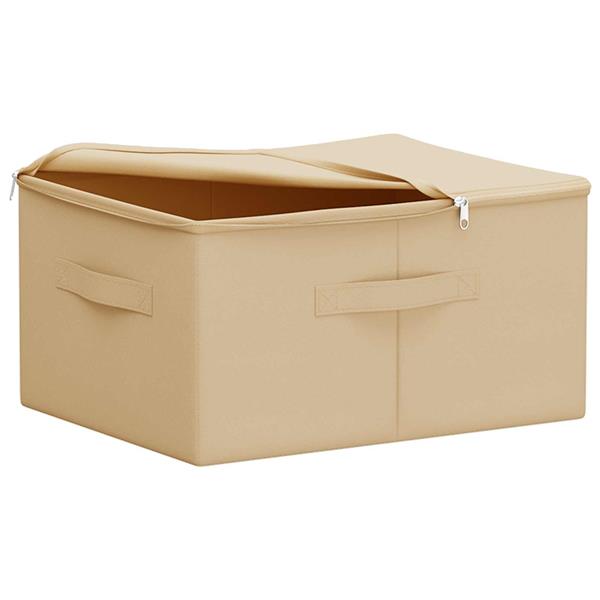 Grote foto vidaxl opbergbox 6 pcs cr mekleurig 43 x 34 x 23 cm nonwoven stof doe het zelf en verbouw materialen en producten