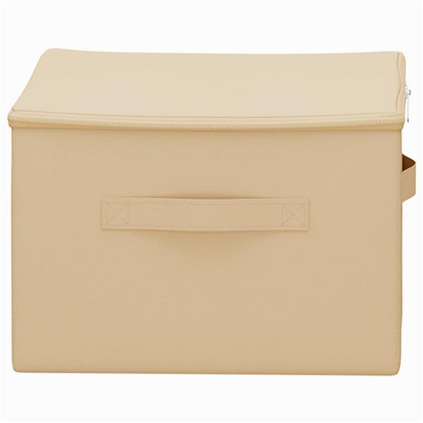 Grote foto vidaxl opbergbox cr mekleurig 43 x 34 x 23 cm nonwoven stof doe het zelf en verbouw materialen en producten