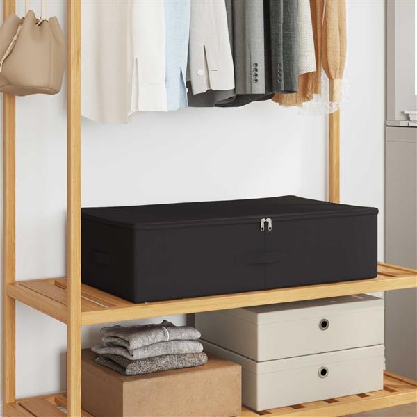 Grote foto vidaxl opbergbox 24 pcs antracietkleurig 70 x 40 x 18 cm nonwoven stof doe het zelf en verbouw materialen en producten