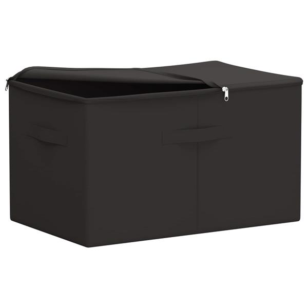 Grote foto vidaxl opbergbox antracietkleurig 60 x 43 x 35 cm nonwoven stof doe het zelf en verbouw materialen en producten
