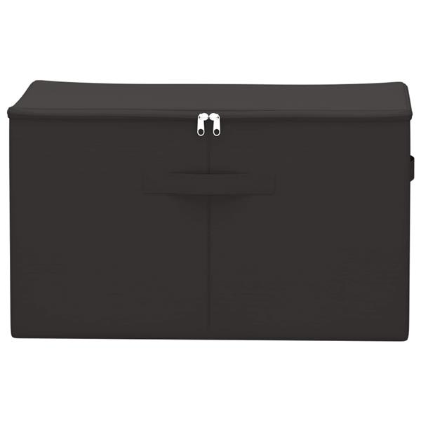 Grote foto vidaxl opbergbox antracietkleurig 60 x 43 x 35 cm nonwoven stof doe het zelf en verbouw materialen en producten