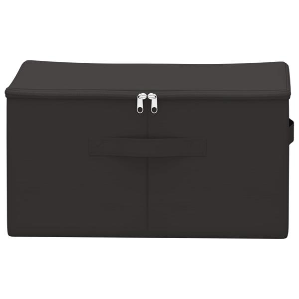 Grote foto vidaxl opbergbox 24 pcs antracietkleurig 50 x 30 x 25 cm nonwoven stof doe het zelf en verbouw materialen en producten