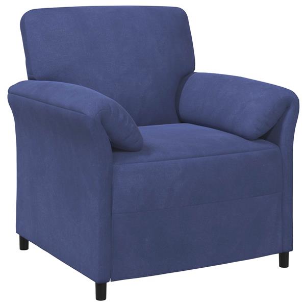 Grote foto vidaxl 1 zits bank politieblauw 88 x 83 x 95 cm fluweel huis en inrichting bankstellen