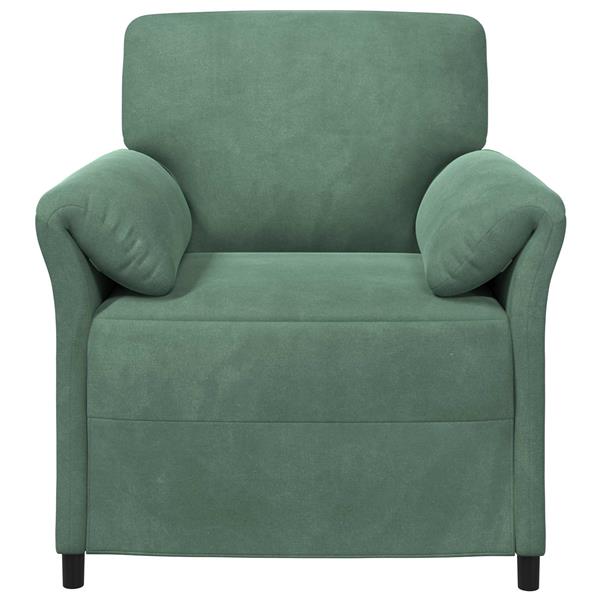 Grote foto vidaxl 1 zits bank zeegroen 88 x 83 x 95 cm fluweel huis en inrichting bankstellen