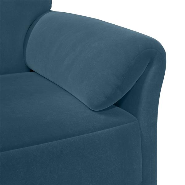 Grote foto vidaxl 1 zits bank blauw 88 x 83 x 95 cm fluweel huis en inrichting bankstellen