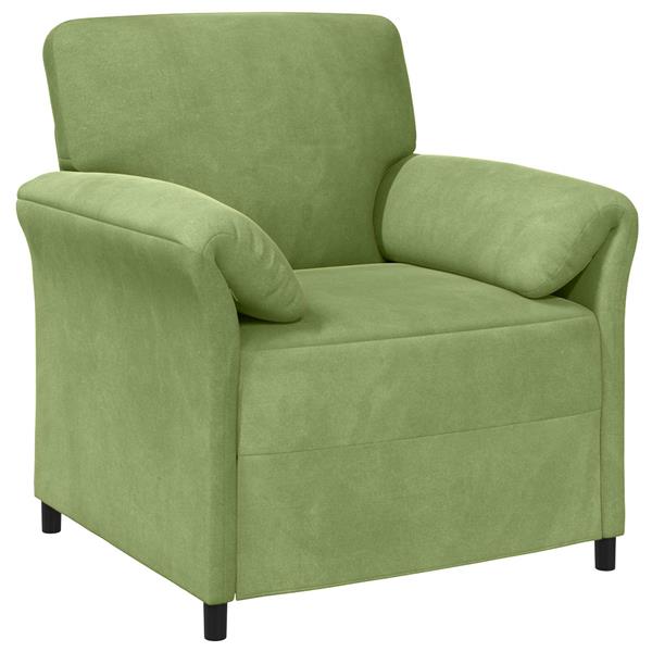 Grote foto vidaxl 1 zits bank lichtgroen 88 x 83 x 95 cm fluweel huis en inrichting bankstellen