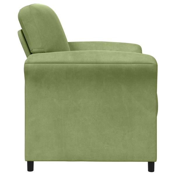 Grote foto vidaxl 1 zits bank lichtgroen 88 x 83 x 95 cm fluweel huis en inrichting bankstellen