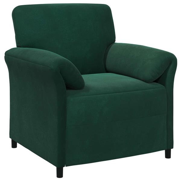 Grote foto vidaxl 1 zits bank donkergroen 88 x 83 x 95 cm fluweel huis en inrichting bankstellen