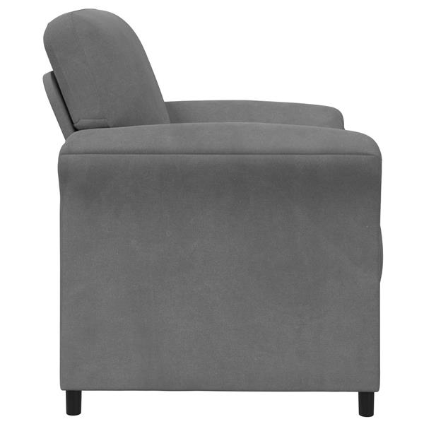 Grote foto vidaxl 1 zits bank donkergrijs 88 x 83 x 95 cm fluweel huis en inrichting bankstellen