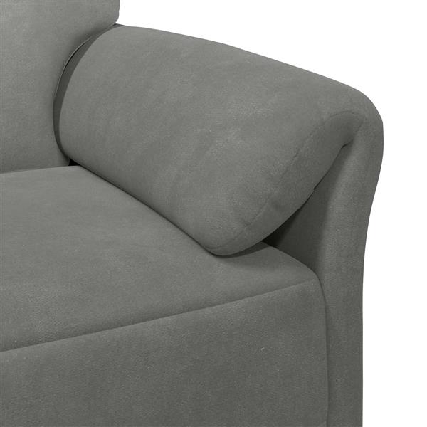 Grote foto vidaxl 1 zits bank donkergrijs 88 x 83 x 95 cm fluweel huis en inrichting bankstellen