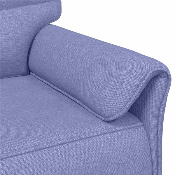 Grote foto vidaxl bank 100 polyester metalen frame mdf multiplex huis en inrichting bankstellen