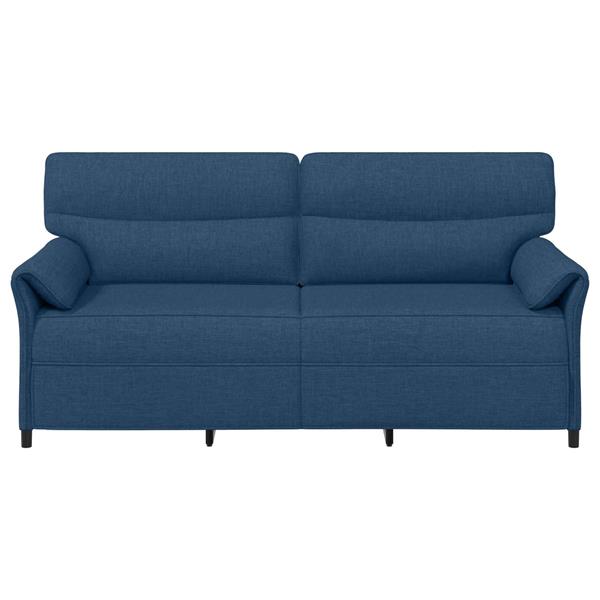 Grote foto vidaxl bank 100 polyester metalen frame mdf multiplex huis en inrichting bankstellen