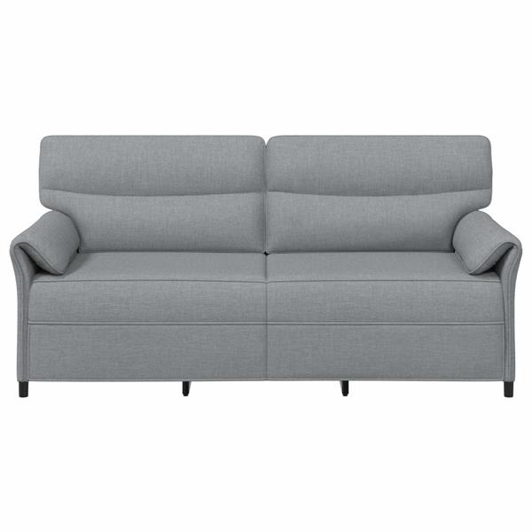 Grote foto vidaxl bank 100 polyester metalen frame mdf multiplex huis en inrichting bankstellen