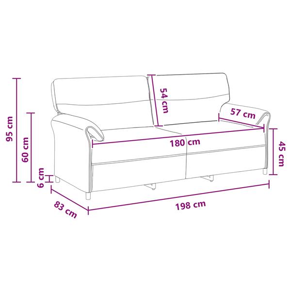 Grote foto vidaxl bank 100 polyester metalen frame mdf multiplex huis en inrichting bankstellen