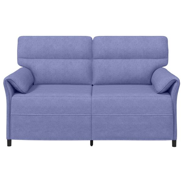 Grote foto vidaxl bank 100 polyester metalen frame mdf multiplex huis en inrichting bankstellen