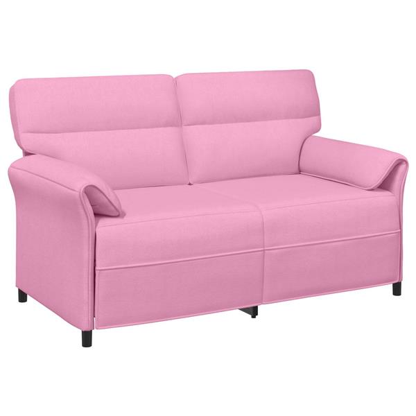 Grote foto vidaxl bank 100 polyester metalen frame mdf multiplex huis en inrichting bankstellen