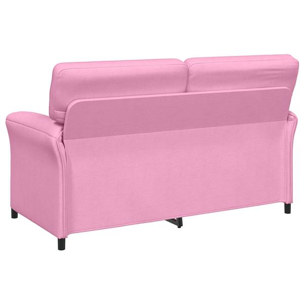 Grote foto vidaxl bank 100 polyester metalen frame mdf multiplex huis en inrichting bankstellen