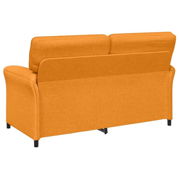 Grote foto vidaxl bank 100 polyester metalen frame mdf multiplex huis en inrichting bankstellen