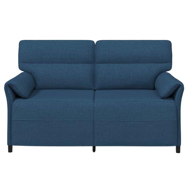 Grote foto vidaxl bank 100 polyester metalen frame mdf multiplex huis en inrichting bankstellen