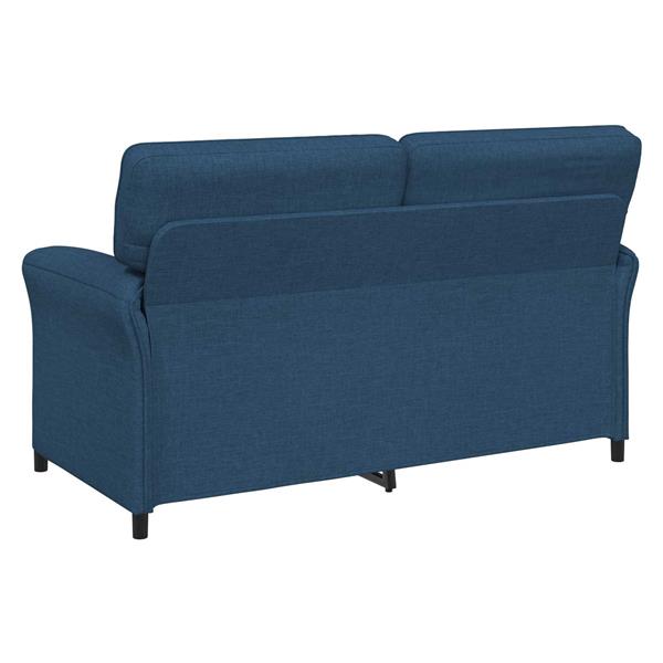 Grote foto vidaxl bank 100 polyester metalen frame mdf multiplex huis en inrichting bankstellen