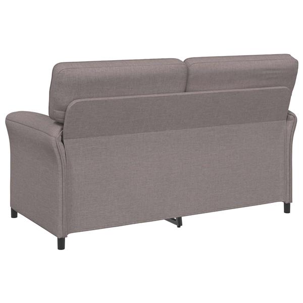 Grote foto vidaxl bank 100 polyester metalen frame mdf multiplex huis en inrichting bankstellen