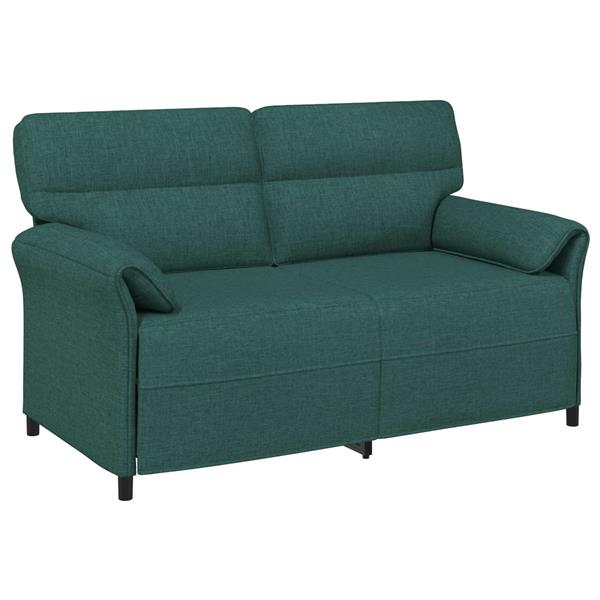 Grote foto vidaxl bank 100 polyester metalen frame mdf multiplex huis en inrichting bankstellen