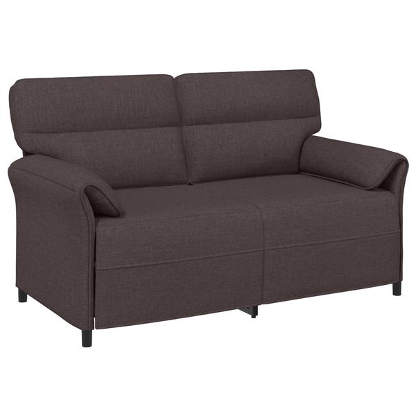 Grote foto vidaxl bank 100 polyester metalen frame mdf multiplex huis en inrichting bankstellen