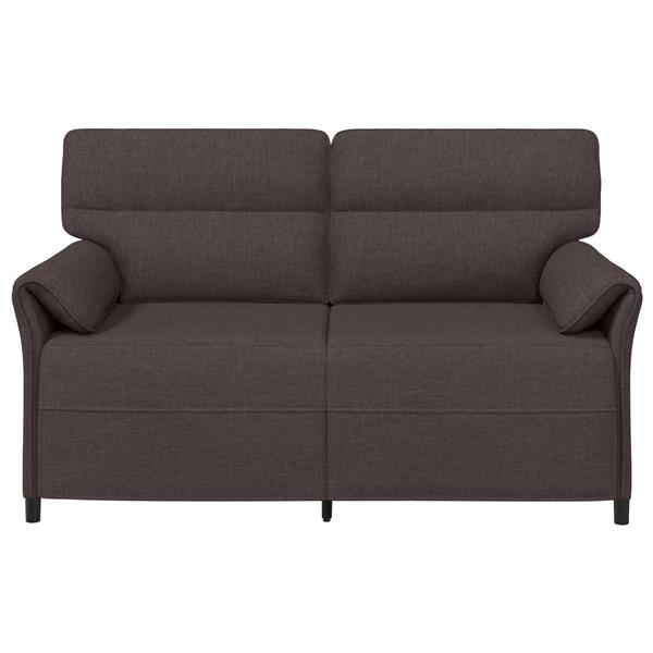 Grote foto vidaxl bank 100 polyester metalen frame mdf multiplex huis en inrichting bankstellen