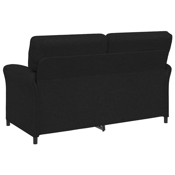 Grote foto vidaxl bank 100 polyester metalen frame mdf multiplex huis en inrichting bankstellen