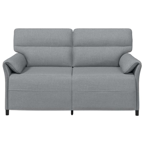 Grote foto vidaxl bank 100 polyester metalen frame mdf multiplex huis en inrichting bankstellen