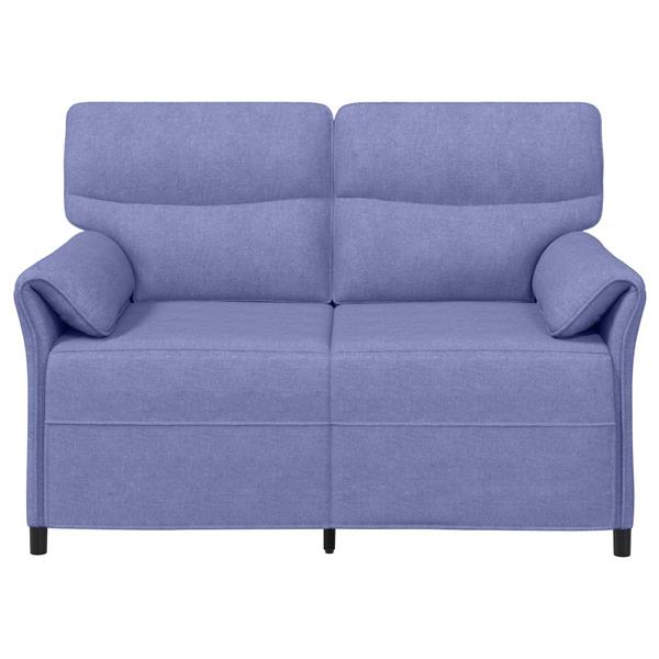 Grote foto vidaxl bank 100 polyester metalen frame mdf multiplex huis en inrichting bankstellen