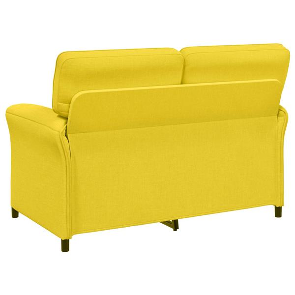 Grote foto vidaxl bank 100 polyester metalen frame mdf multiplex huis en inrichting bankstellen