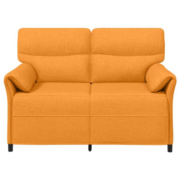 Grote foto vidaxl bank 100 polyester metalen frame mdf multiplex huis en inrichting bankstellen