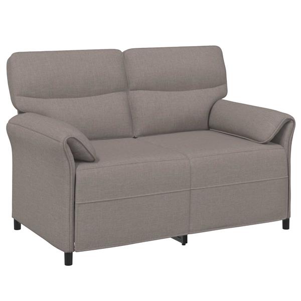 Grote foto vidaxl bank 100 polyester metalen frame mdf multiplex huis en inrichting bankstellen