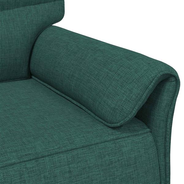 Grote foto vidaxl bank 100 polyester metalen frame mdf multiplex huis en inrichting bankstellen