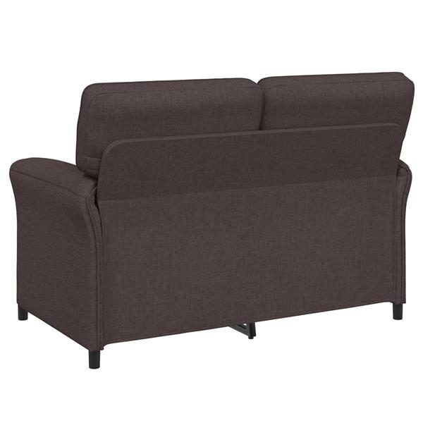 Grote foto vidaxl bank 100 polyester metalen frame mdf multiplex huis en inrichting bankstellen