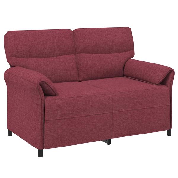 Grote foto vidaxl bank 100 polyester metalen frame mdf multiplex huis en inrichting bankstellen