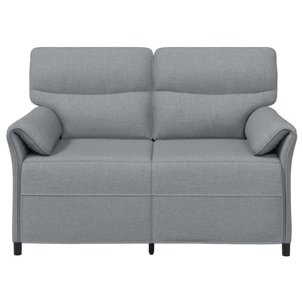 Grote foto vidaxl bank 100 polyester metalen frame mdf multiplex huis en inrichting bankstellen