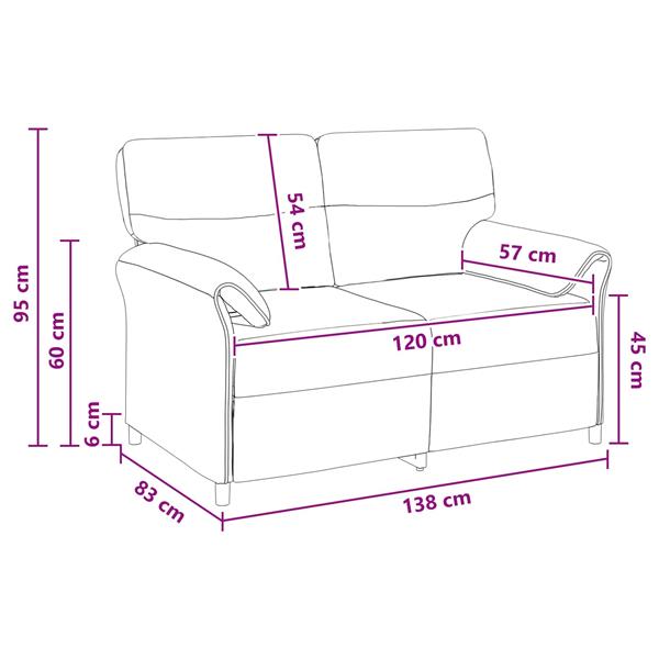 Grote foto vidaxl bank 100 polyester metalen frame mdf multiplex huis en inrichting bankstellen
